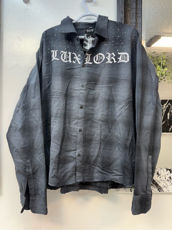 Other - Luxlord Black Plaid vvs Button-Up Shirt